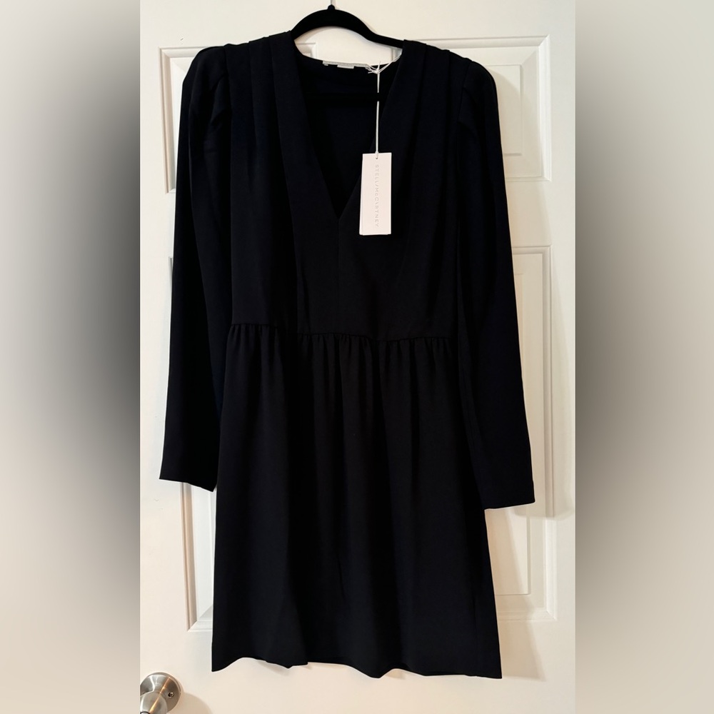 Stella McCartney Long Sleeve Crepe LBD
